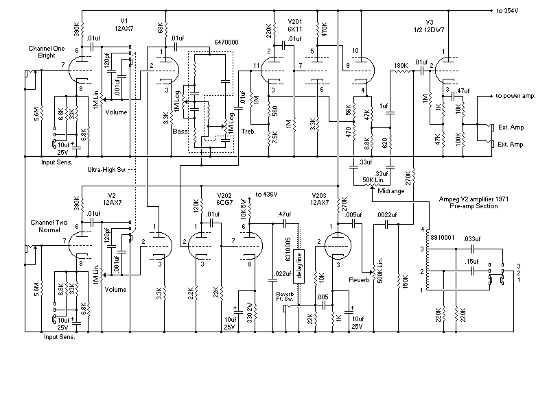 Ampeg Schema's johnson wiring diagram 71 