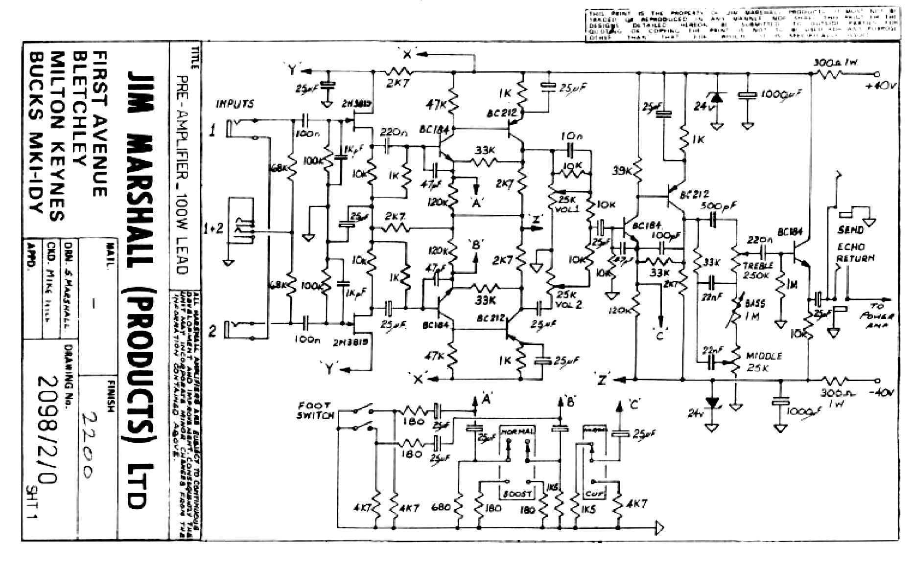 Marshall Schematics