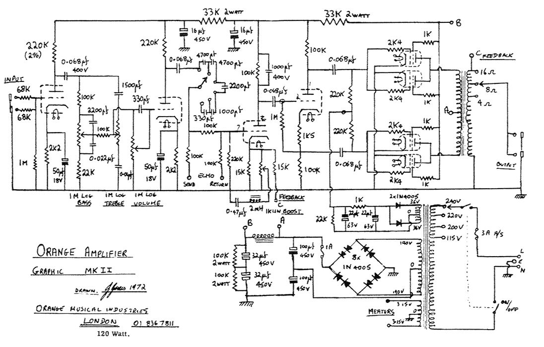 Orange Schema's orange footswitch wiring 